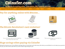 Tablet Screenshot of coinsfer.com